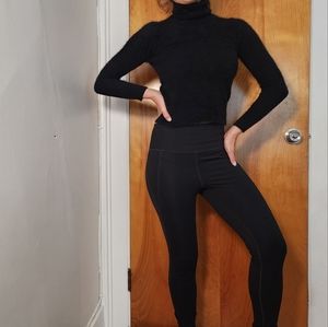 Cropped Black Turtleneck